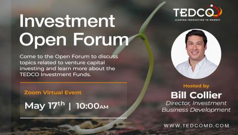 TEDCO Investment Open Forum (May 2022)