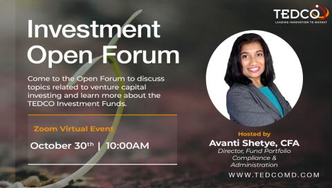 Investment Open Forum Hosted by: Avanti Shetye, CFA, Director, Fund Portfolio Compliance & Administration